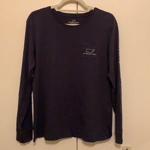 Vineyard Vines Vintage Whale Long Sleeve Print Tee